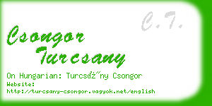 csongor turcsany business card